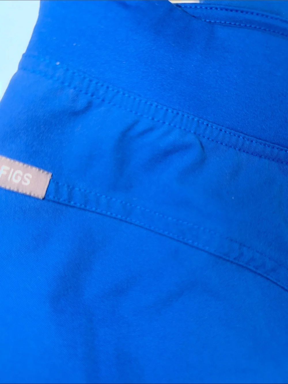 FIGS Blue Straight-Leg Work Pants